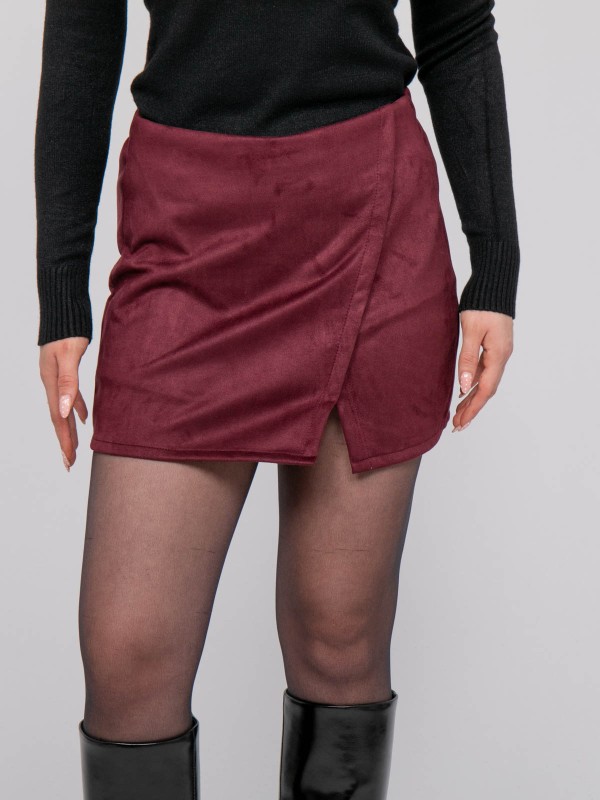 Jupe-short suédine effet...