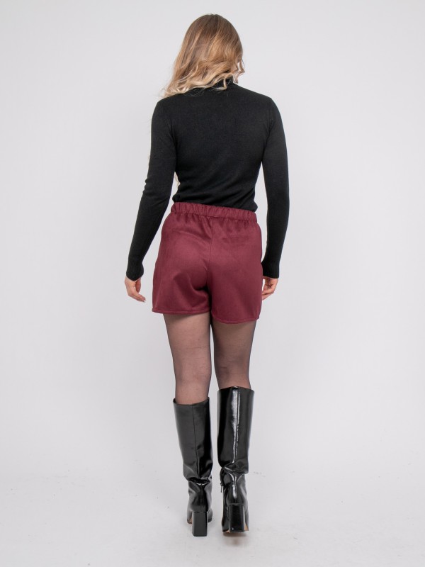Jupe-short suédine effet...