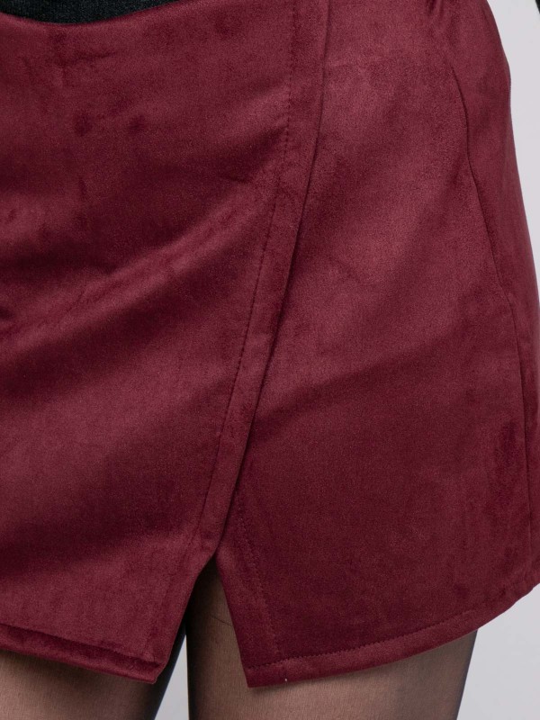 Jupe-short suédine effet...