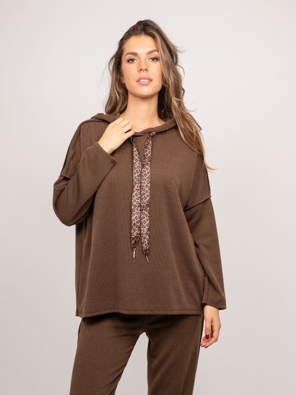 Sweat capuche oversize...