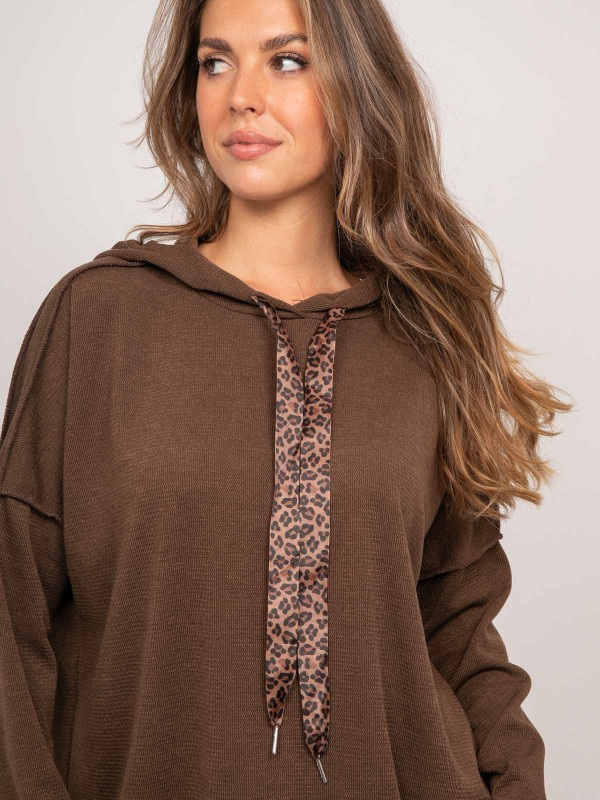Sweat capuche oversize...