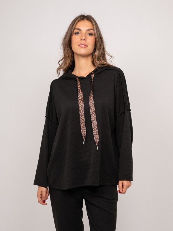 Sweat capuche oversize...