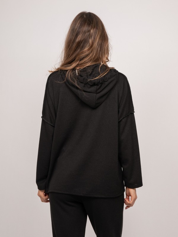 Sweat capuche oversize...