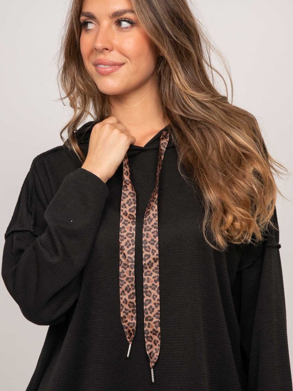 Sweat capuche oversize...