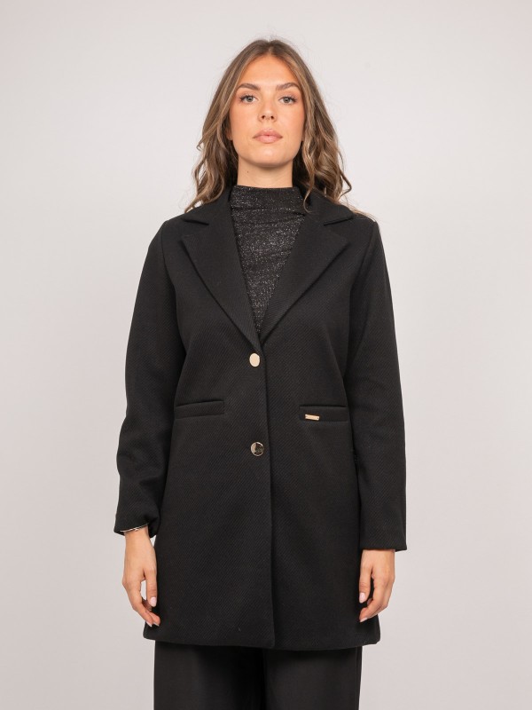 Manteau mi-long col...