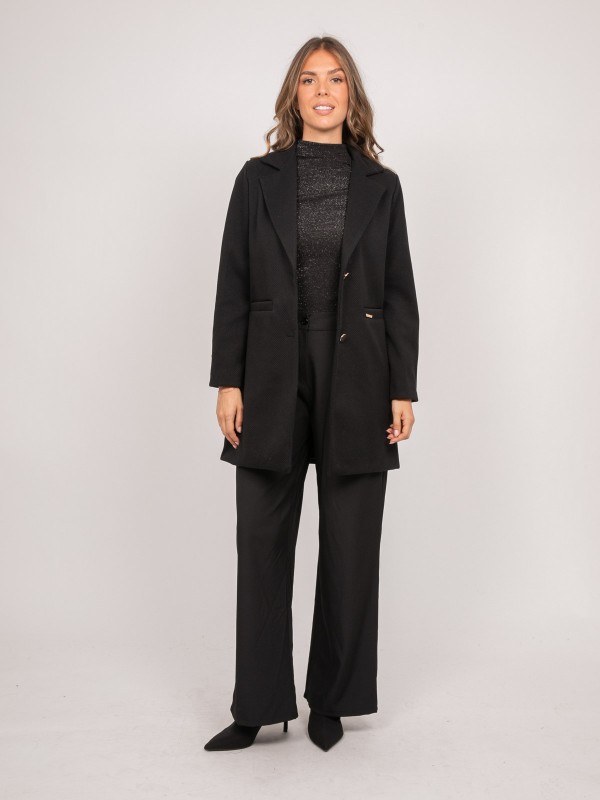 Manteau mi-long col...