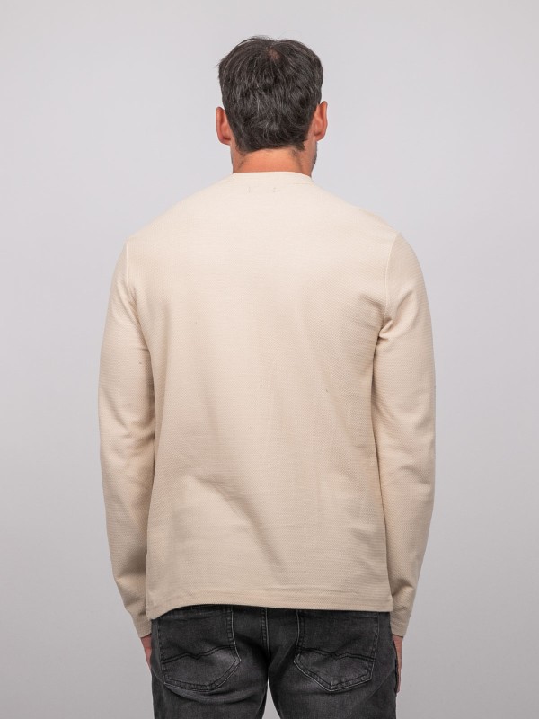 T shirt manches longues col...