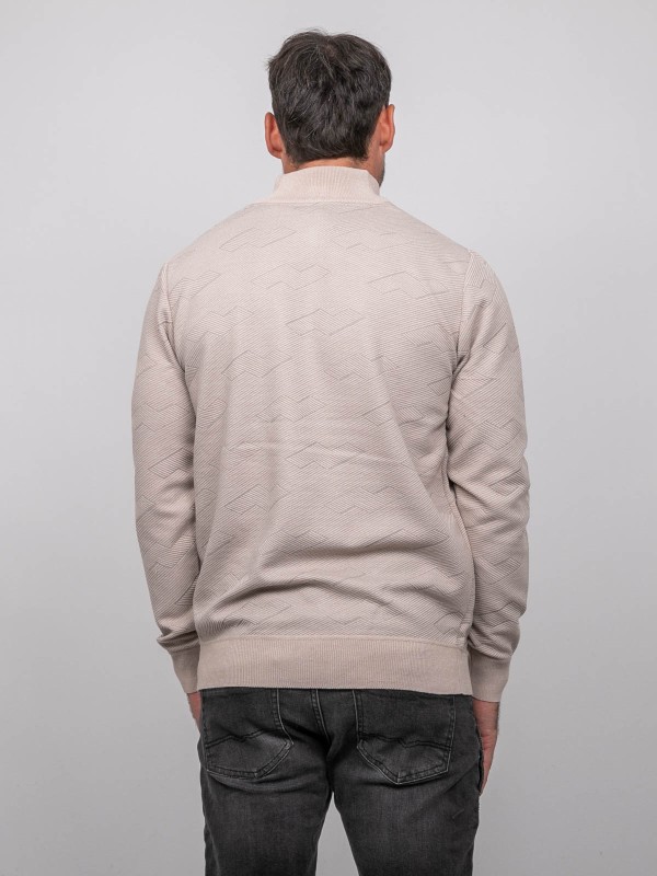 Pull col camionneur zippé...