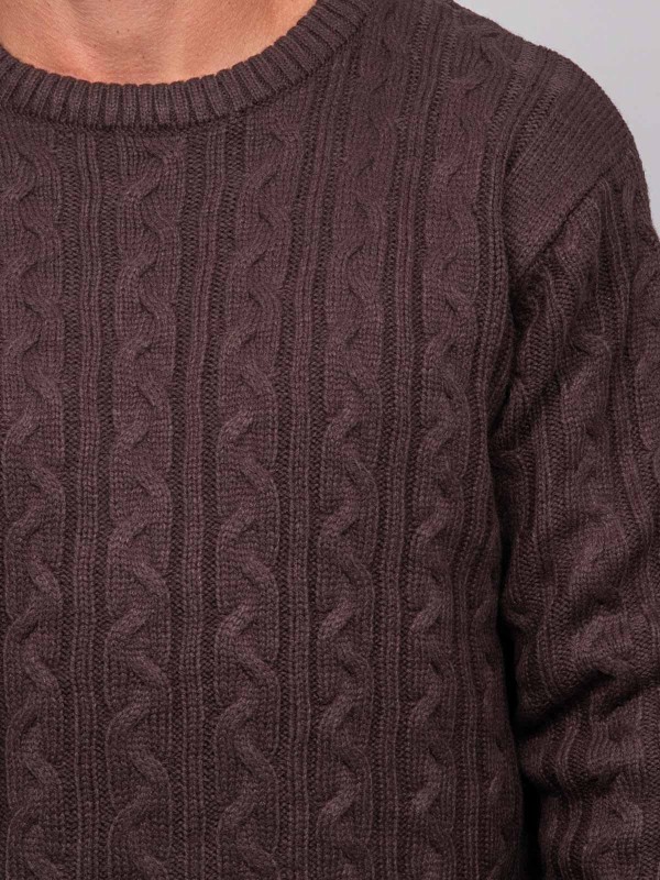 Pull torsadé col rond LALOR...
