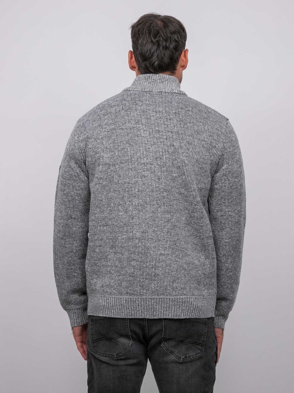 Gilet zippé col montant...