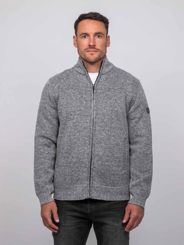 Gilet zippé col montant...