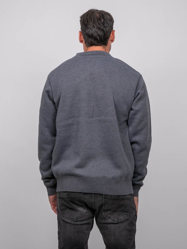 Pull col polo zippé LARMOTI...