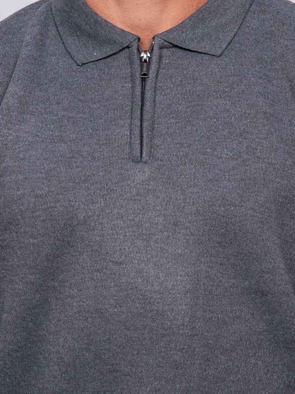 Pull col polo zippé LARMOTI...