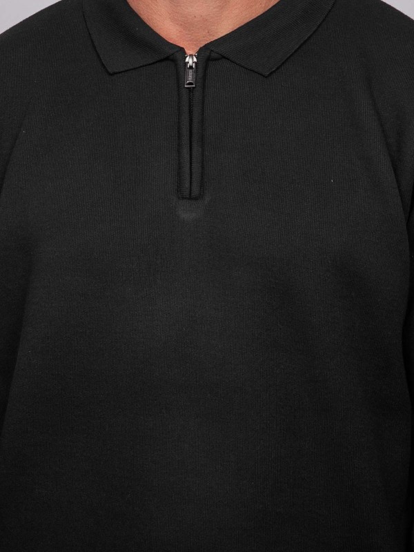 Pull col polo zippé LARMOTI...