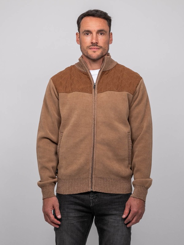 Gilet chenille zippé...