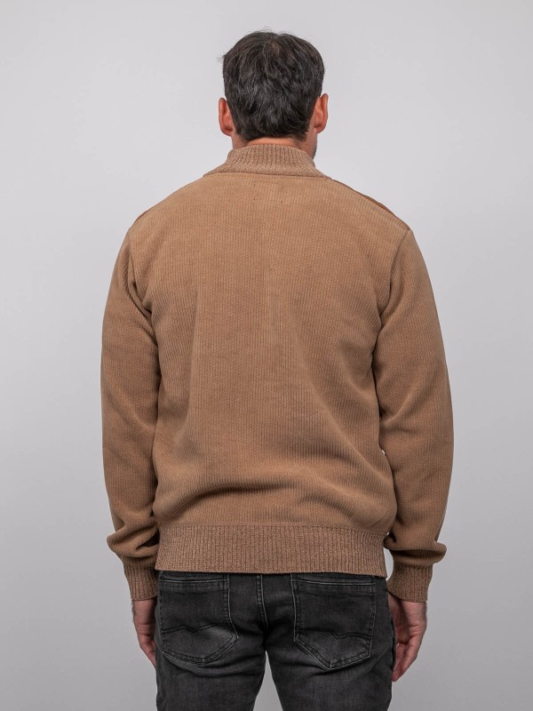 Gilet chenille zippé...
