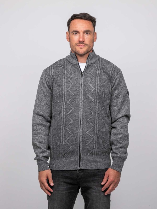 Gilet zippé col montant...