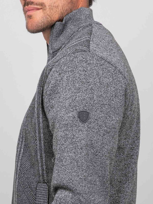 Gilet zippé col montant...