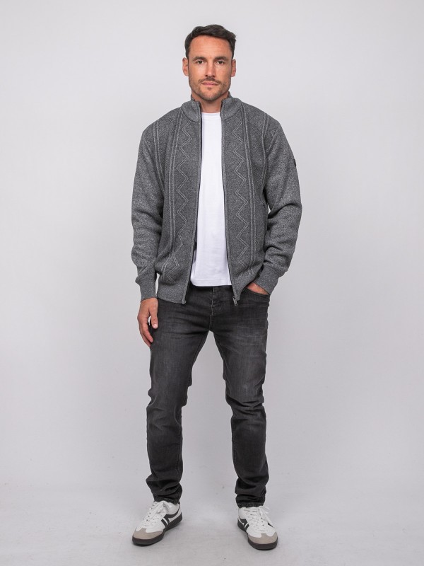 Gilet zippé col montant...