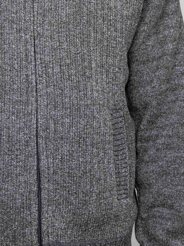 Gilet chenille zippé col...