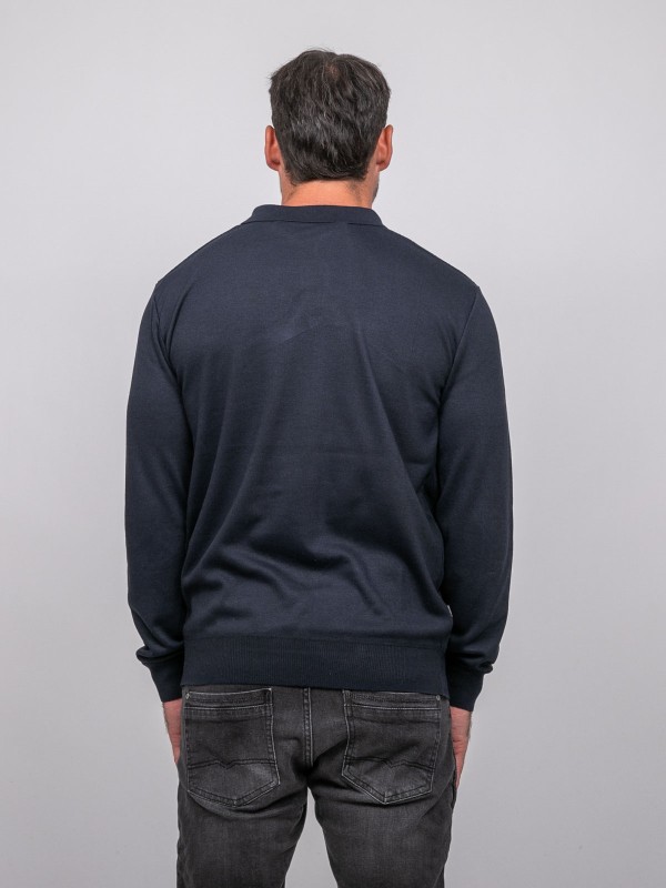 Pull polo manches longues...