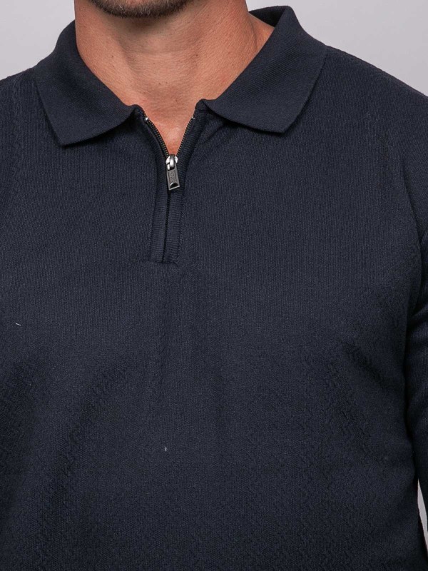 Pull polo manches longues...