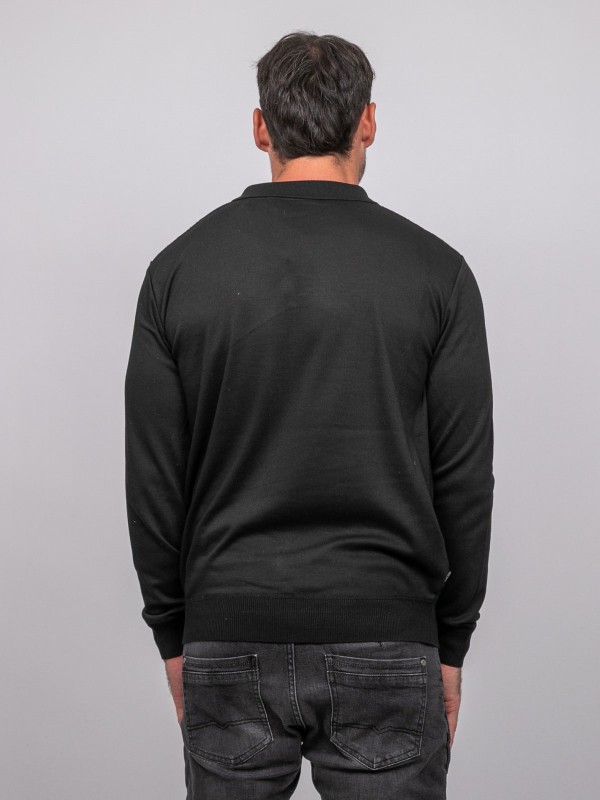 Pull polo manches longues...