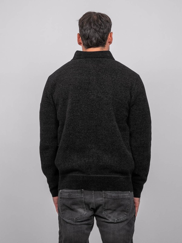 Pull polo chenille col...
