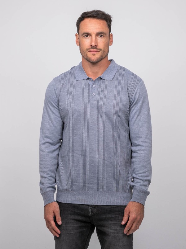 Polo maille boutonné...