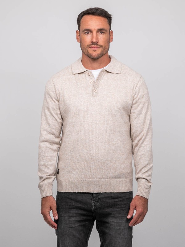 Pull polo maille douce...