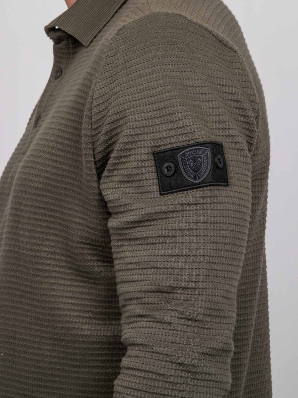 Polo manches longues maille...