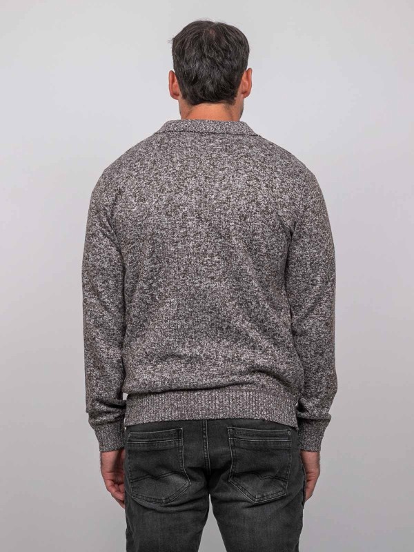 Pull polo maille douce...