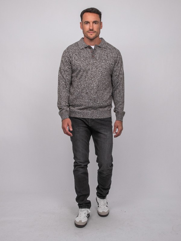 Pull polo maille douce...