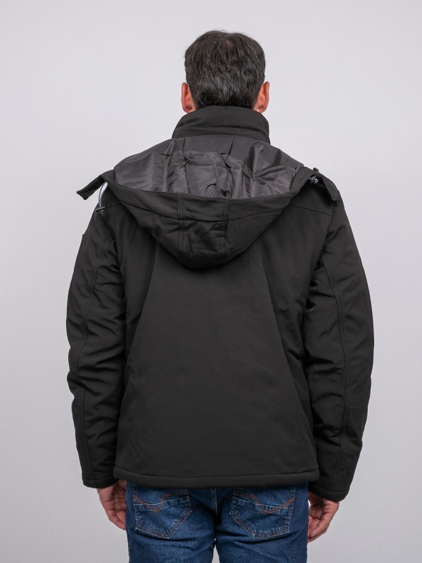 Parka a capuche ZUMILAN - Noir