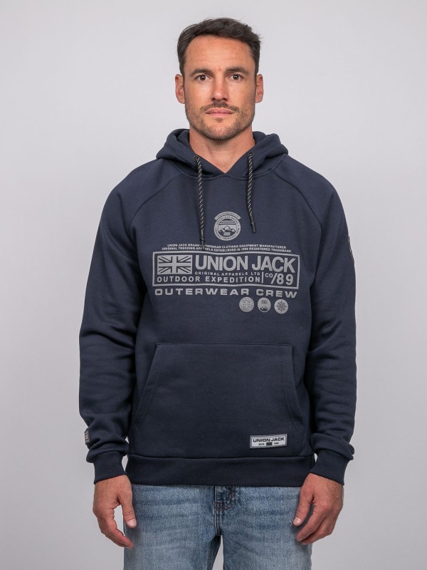 Sweat capuche WAGOLI - Bleu...