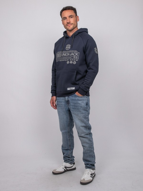 Sweat capuche WAGOLI - Bleu...