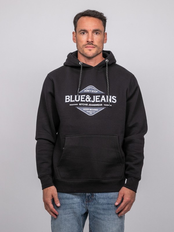 Sweat capuche WANTUX - Noir