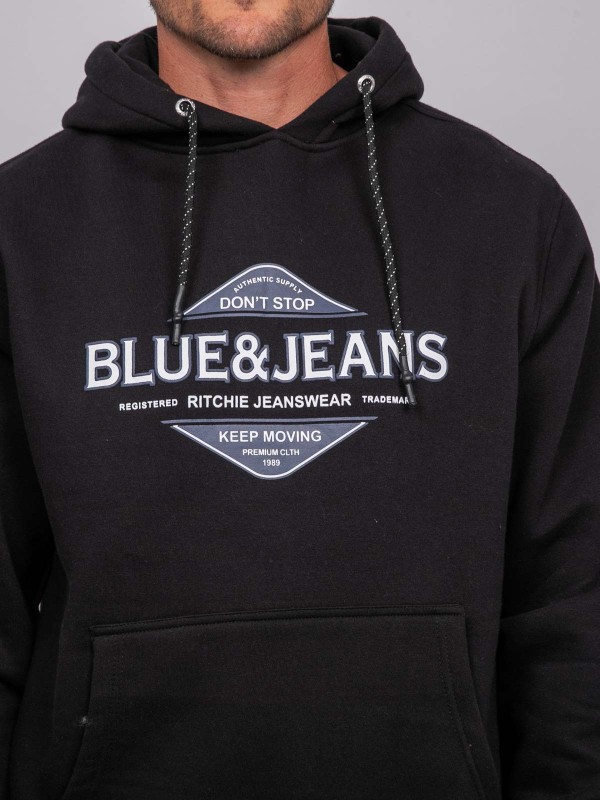 Sweat capuche WANTUX - Noir
