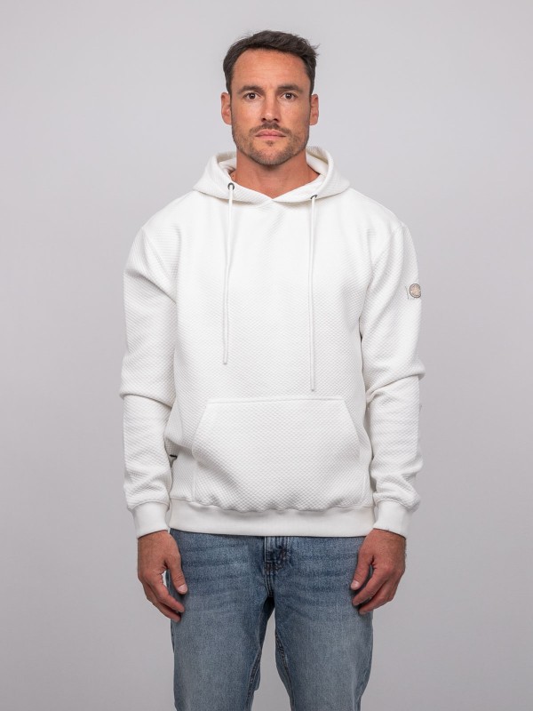 Sweat capuche maille...