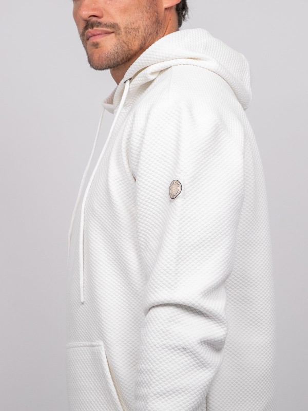 Sweat capuche maille...