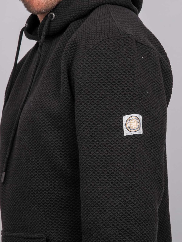 Sweat capuche maille...