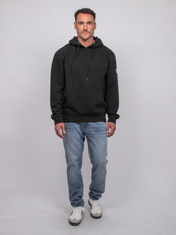 Sweat capuche maille...