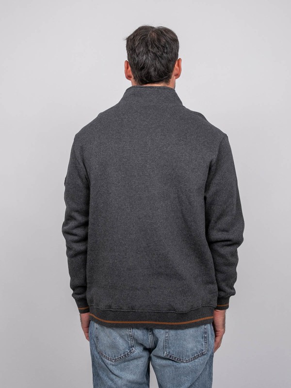 Sweat col montant zippé...