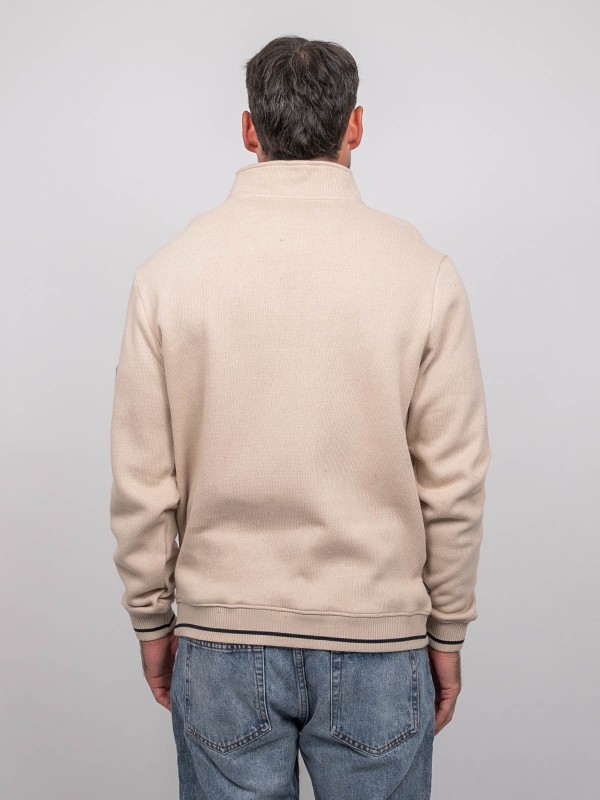 Sweat col montant zippé...