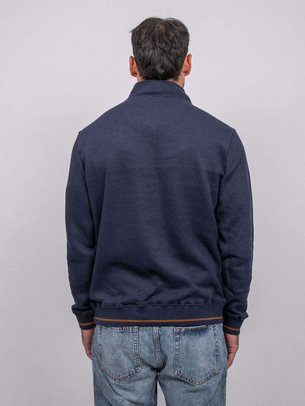 Sweat col montant zippé...
