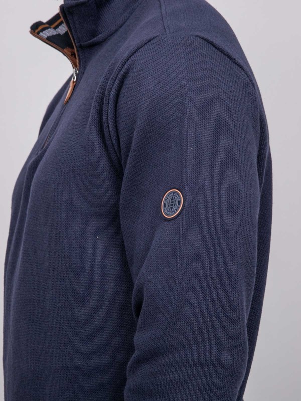 Sweat col montant zippé...