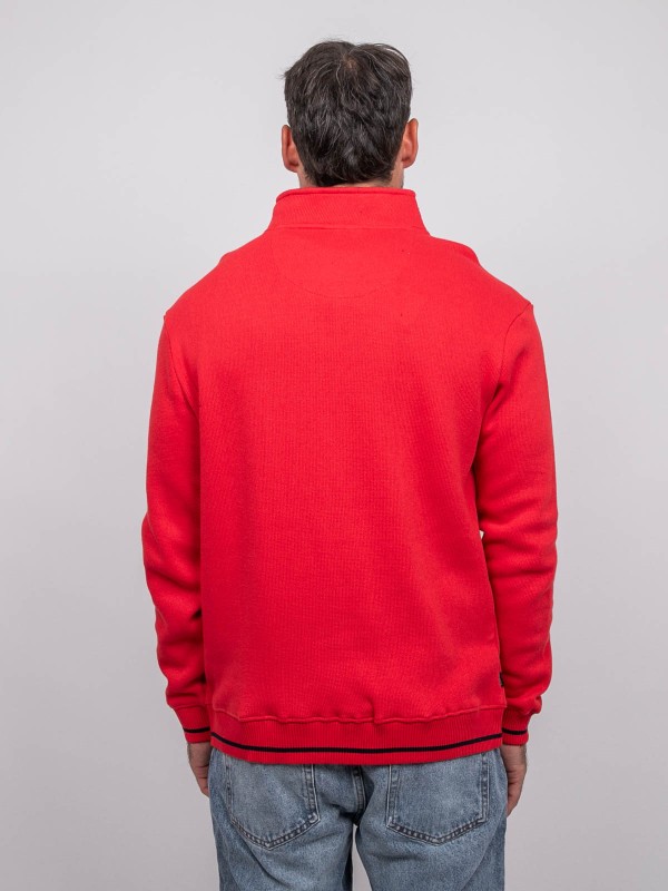 Sweat col montant zippé...