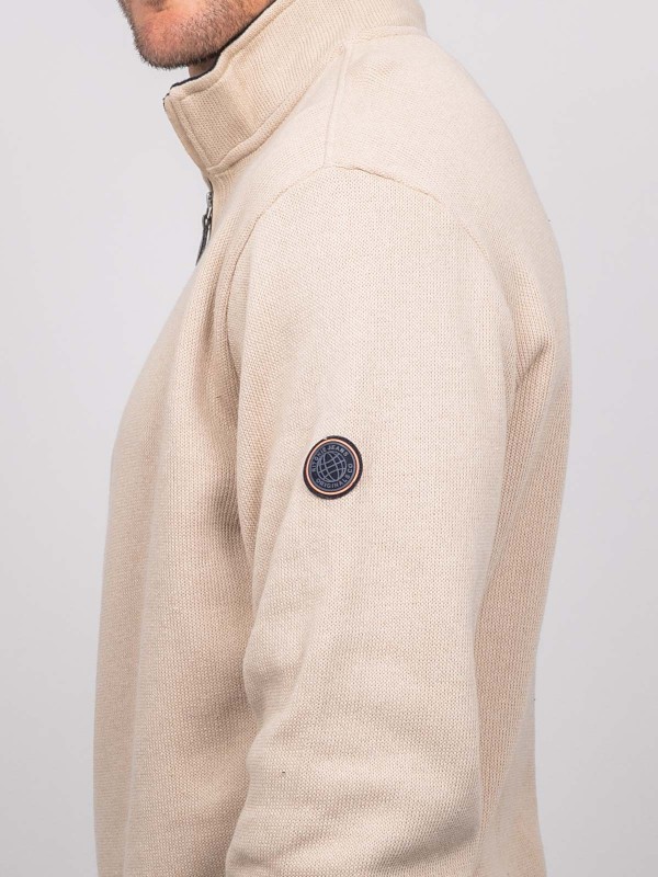 Sweat col montant zippé...