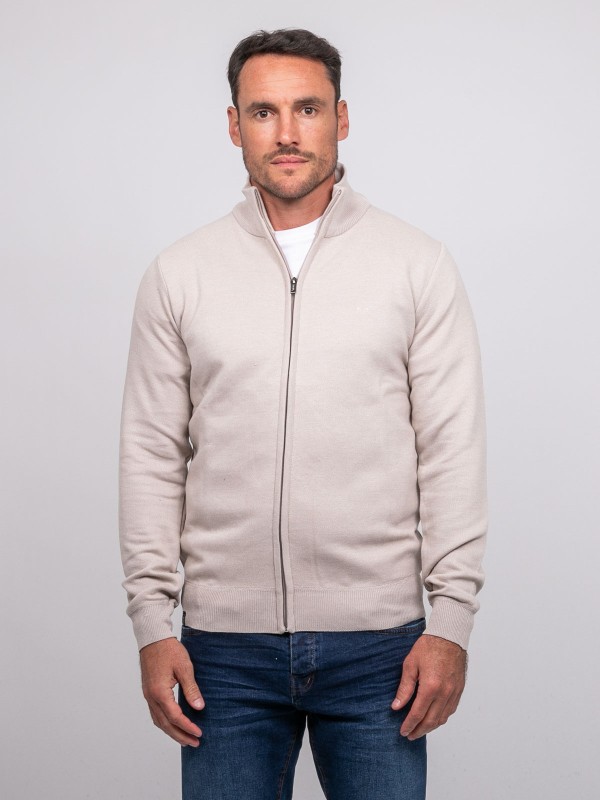 Gilet zippé col montant...