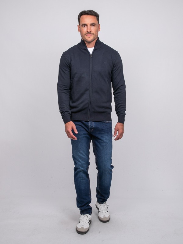 Gilet zippé col montant...